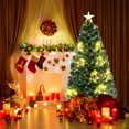 thumbnail image 2 of Costway 4 FT Artificial Xmas Tree with 130 Branch Tips 197 Warm White LED Lights, 2 of 10