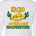 thumbnail image 4 of Inktastic Nacho Average Daughter with Nachos and Cacti Long Sleeve Youth T-Shirt, 4 of 5