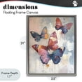 thumbnail image 4 of Stupell Industries Contemporary Butterfly Beauty in Flight Gray Floating Frame Canvas Art, 25 x 31, by Creative Studio, 4 of 8