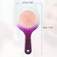 thumbnail image 2 of 1pc Women Cat's Ears Airbag Hair Comb for Straight Curly Thick Wet Hair Purple White ABS TPR, 2 of 6