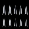 thumbnail image 4 of YIMART 500pcs/Box Clear Acrylic Medium Long Stiletto Nail Tips Easy Coffin Nails Sharp False Nail Art Tips For Nails Salon, 4 of 9