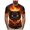 Orange, variant on Halloween Shirts for Men, Short Sleeve Skull Monster Print Tee (Purple, XL)