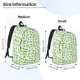 thumbnail image 3 of Honeii Frogs Jumping Print Canvas College Laptop Backpack, Durable Rucksack Travel Notebook Bag School Backpack Book Bag for Men Women-Medium, 3 of 7