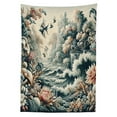 thumbnail image 2 of Ambesonne Abstract Nature Outdoor Tablecloth, Blooming Forest, 58"x104", Blush Dark Slate Blue, 2 of 2