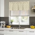 thumbnail image 5 of Yellow Geometric Valances for Windows, Decorative Rod Pocket Window Valance Curtains, Contemporary Art Modern Abstract Short Curtain Drapes for Kitchen/Bathroom/Living Room, 2 Panels, 60" W x 18" L, 5 of 8
