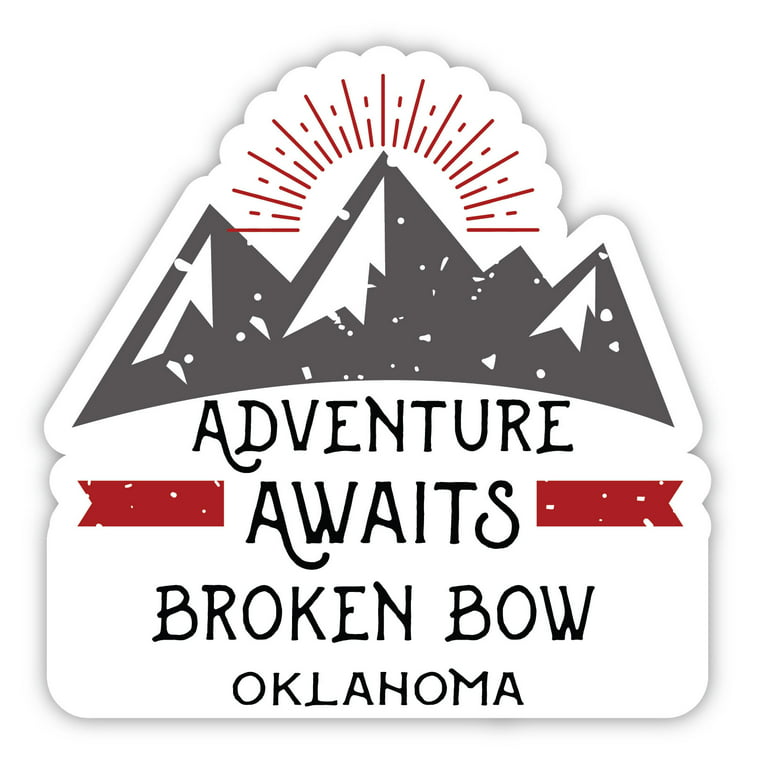 Broken Bow Oklahoma Souvenir 4-Inch Vinyl Decal Sticker Adventure