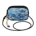 thumbnail image 2 of Stylish Crossbody Phone Bag Purse Handbags Adjustable Strap, Compact Design for Essentials Three Large Blue Flowers, 2 of 7