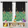 thumbnail image 5 of Blackout Kids Curtains,Green Bigfoot and Campfire Pattern Childrens Insulated Curtains Set Of 2,Bedroom Essentials,Toddler Room Decor 42x54in(106x137cm), 5 of 5