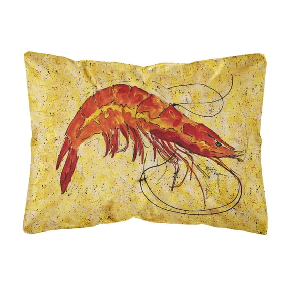 Carolines Treasures 8126PW1216 Shrimp Canvas Fabric Decorative Pillow, 12H x16W, multicolor