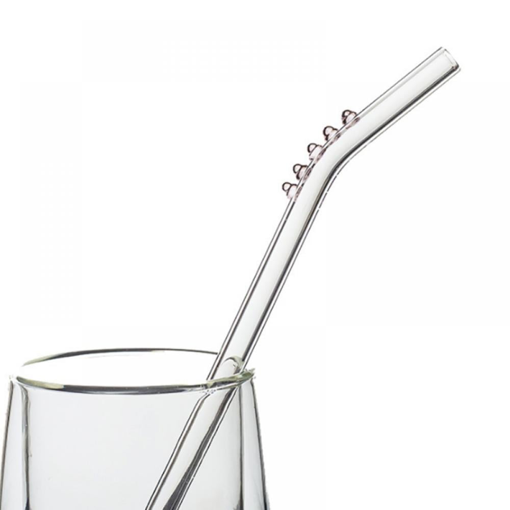 Reusable Glass Drinking Straws Drinking Straws For Coffee Milkshakes Frozen Drinks Smoothies