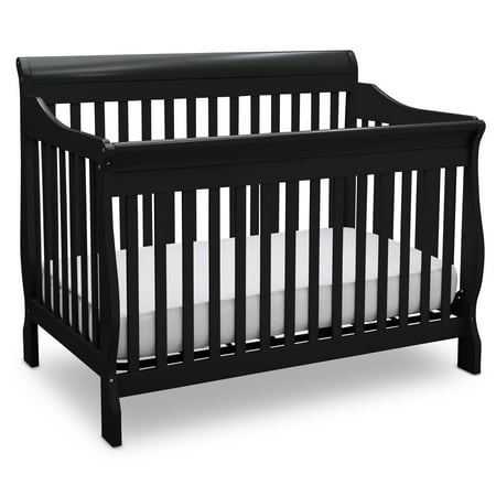 Delta Children Canton 4 In 1 Convertible Crib Black Walmart Com