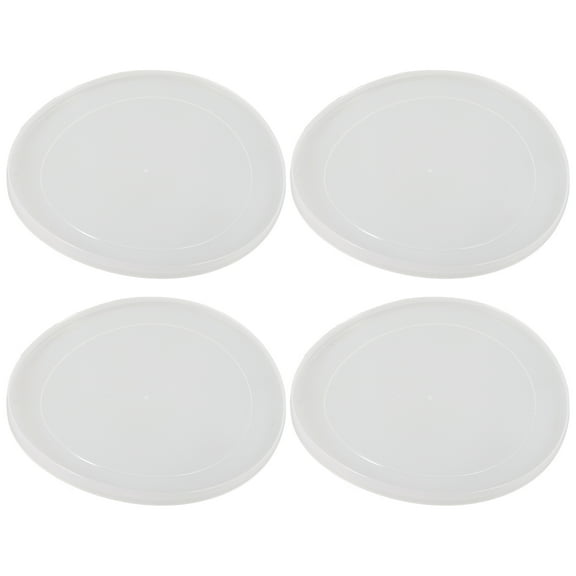 VERDANVERSE Reusable Can Lids White 4Pcs 6.21X6.21X0.28in