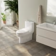 thumbnail image 6 of Sinber 28" One Piece Modern Design Bathroom Toilet with Cotton White Finish and Dual Flush, 6 of 13