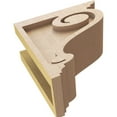 thumbnail image 6 of 4"W x 8"D x 8"H Classic Scroll Rough Cedar Woodgrain TimberThane Corbel, Primed Tan, 6 of 6