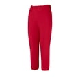 thumbnail image 1 of Pantalones Mizuno para niñas y jóvenes, talle bajo, de softball, color rojo, 1 of 5