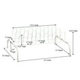thumbnail image 2 of Household Essentials 9-Pair Metal Wire Shoe Rack, White/Off-White, 2 of 4