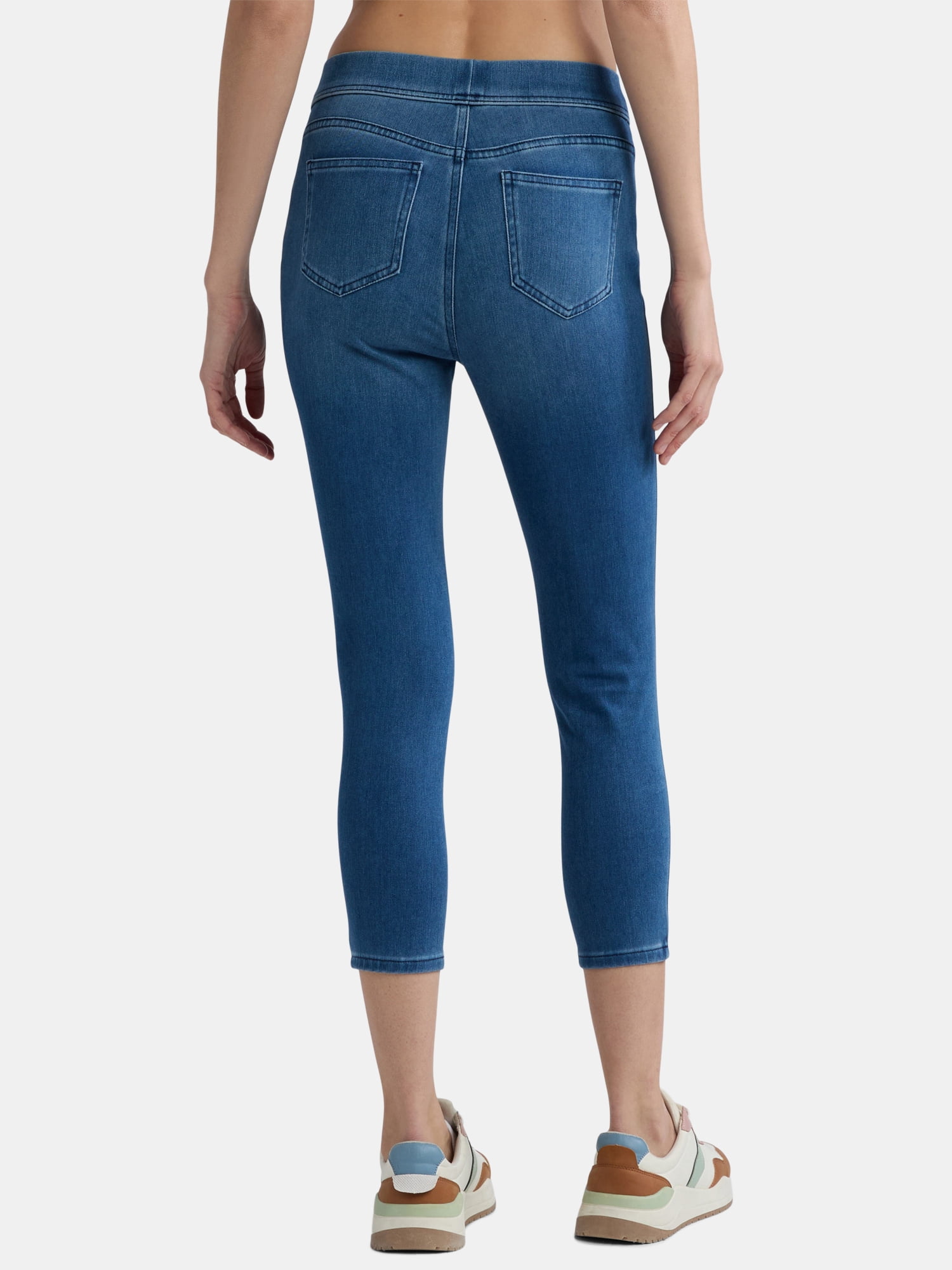 Time and Tru Women's Capri Jeggings, Sizes XS-XXXL