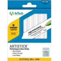 AdTech Full-Size Artistick High Performance Hot Glue Sticks - 30 Sticks, Hi-Temp, Strong Bonding for Crafts, Repairs, and DIY Projects