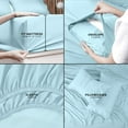 thumbnail image 4 of King Bed Sheet Set Piece Bedding Soft Brushed Microfiber Fabric Shrinkage & Fade Easy Care (), 4 of 7