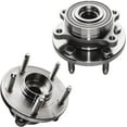 thumbnail image 4 of Detroit Axle - 12.8" Front Drilled Rotors Brake Pads Wheel Hubs + 20pc Wheel Lug Nuts Replacement for Ford Flex Taurus Lincoln MKT MKS - 26pc Set, 4 of 7