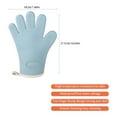 thumbnail image 2 of Clearance! Shiogb Silicone Gloves Kitchen Household Anti-Scald Insulation Gloves High Temperature Resistant Thickened Baking Microwave Oven Gloves Blue, Oven Mitts, 2 of 3