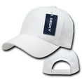 thumbnail image 2 of Decky 112 6 Panel Low Profile Relaxed Brushed Cotton Dad Hat-White, 2 of 2