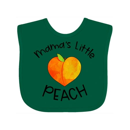 

Inktastic Mama s Little Peach Cute Peach Heart Gift Baby Boy or Baby Girl Bib