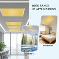 thumbnail image 6 of 3 Pack Solid Color Fluorescent Light Covers for Ceiling Lights Yellow Magnetic Ceiling Light Covers Overhead Light Filters for Office Classroom Home, 6 of 9