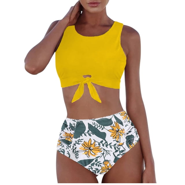 Conjunto de bikini con estilo para mujer Traje de baño de dos piezas con estampado Sling Traje de baño Ropa de playa OAVQHLG3B Store lin121212