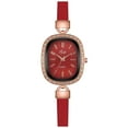 thumbnail image 1 of Reloj digital de cuero ovalado Xihbxyly con incrustaciones de diamantes para mujer, 1 of 3