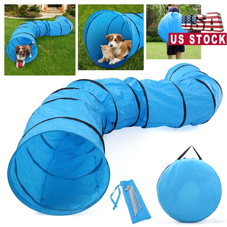 18' Agility Training Tunnel Pet Dog Play Outdoor Obedience