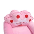 thumbnail image 2 of Toddler Chair for Girls, Adorable Princess Tiara, Foldable Sofa Bed, Floor Cushion, Armrest, Couch for Nap, Play, Sleep, Reading, Pink, 2-Fold, 2 of 4