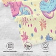 thumbnail image 5 of Yayeee 2 Pack Hand Towels for Bathroom 100% Cotton 16" x 28" Soft Absorbent Kitchen Towel, Neon Skates, 5 of 7
