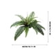 thumbnail image 3 of Decoración de pared con helechos artificiales | Hojas grandes de helecho persa simuladas, helechos Boston de plástico verde | Plantas artificiales realistas para decoración de eventos en casa,, 3 of 6