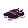thumbnail image 4 of Sea Kidz Kids Water Sneakers Shoes Black/Pink/Navy Mesh Lightweight Waterproof Watershoes, 4 of 5