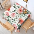 thumbnail image 2 of Pioneer Flower Floral Print Pattern Square Tablecloth,Waterproof Square Table Cover,Wipeable Spillproof Washable Table Cover for Home Kitchen Party Decor 52"x52"(132x132cm), 2 of 6