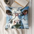 thumbnail image 3 of YINGXI They Say I M and Difficult Funny Cow Pillowcase,Pillow Cover Gifts,Funny Cow,Decor Linen Cushion Cover for Sofa Couch Bed 12x12in, 3 of 5
