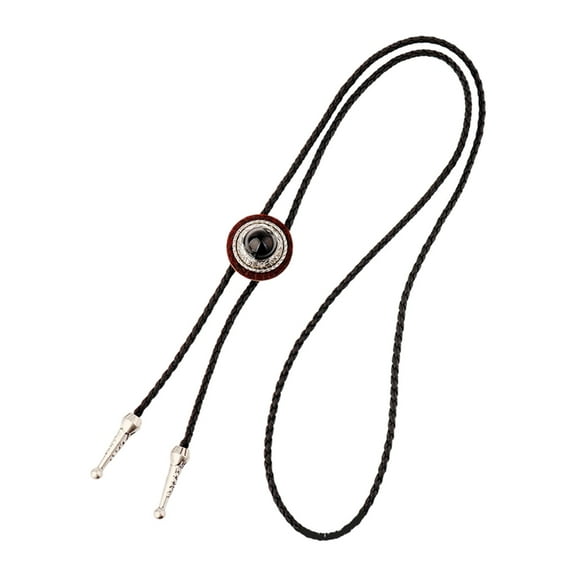 WINDLAND Bolo Tie for Men Carnivals Western Necktie Alloy Gemstones Buckle Bolo Tie for Shirt Sweater Decorative Necktie for Men