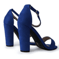 thumbnail image 4 of J. Adams Shirley High Silver Comfortable Heels for Women | Open Toe Ankle Strap Sandal Block Heel Dress Platform, 4 of 6