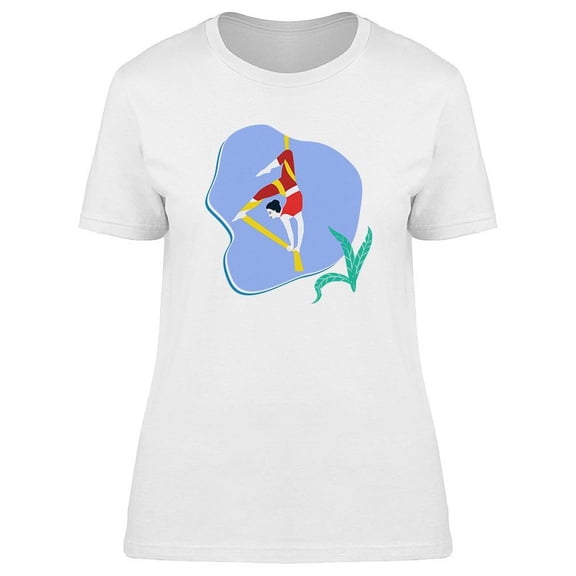 Woman Doing Aerial Yoga T-Shirt Women -Image by Shutterstock, Female Small