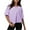 B416 Purple summer tops for women clearance under $5, variant on Cagogo Ladies Raglan Short Sleeve Tee Shirts Summer Spring Tops Under $5 Casual Round Neck Oversized Crop Shirts 2025 Vacation Black Blouses Clothes Mother Day Gifts