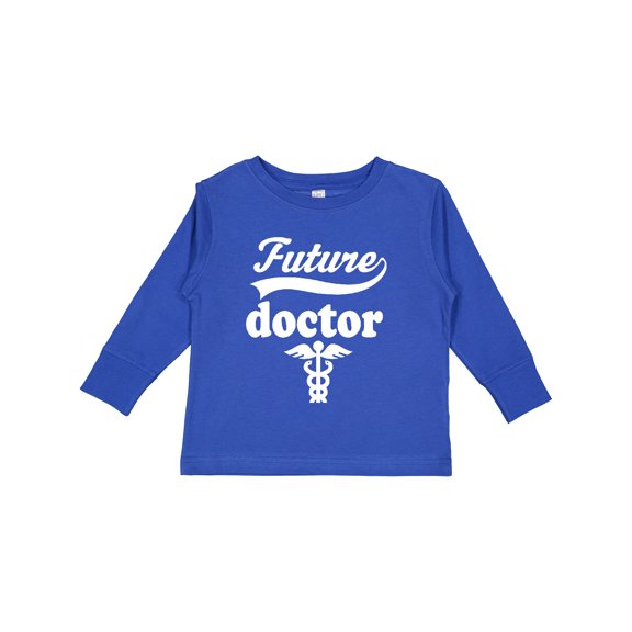 Inktastic Future Doctor Medical Career Boys or Girls Long Sleeve Toddler T-Shirt