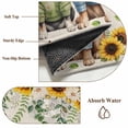 thumbnail image 2 of Spring Dog Round Rug 3ft Washable Circle Entryway Rugs Non Slip Sunflower Daisy Botanical Rustic Area Rug Indoor Floor Carpet for Bedroom Kitchen Living Room Home Office Dining Room Nursery, 2 of 8