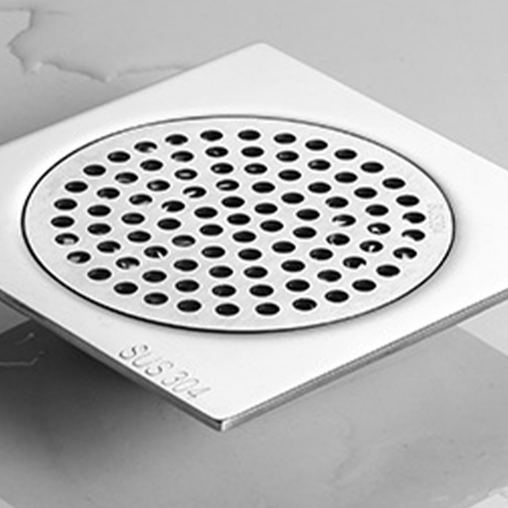 Couvercle En Acier Inoxydable Pour Bonde De Douche - Filtre Anti-cheveux, Diamètre 13 Cm - 2