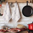 thumbnail image 6 of Purple Flowers Kitchen Towels Set of 1, Spring Floral Bows Lines Vintage Beige Absorbent Dish Towels for Kitchen, Microfiber Hand Towel, Quick Drying Tea Towel for Cleaning Decorative Dishcloths, 6 of 7