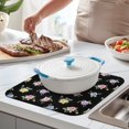 thumbnail image 2 of Pioneer Flower Floral Print Pattern Kitchen Dish Drying Mat 1 Pack, Ultra Absorbent Microfiber Drainer Mat, 16"x18", 2 of 6