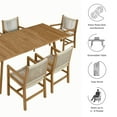 thumbnail image 2 of Modway Vienna 7-Piece Outdoor Patio Teak and Rope Dining Set with Armchairs in Natural Natural, 2 of 10