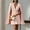 Pink, variant on VIWORLD Women’s Elegant Solid Color V-Neck Double-Breasted Cape Blazer Dress Spring Summer Party Banquet Outfit  Apricot S