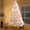 Silver-7.4Ft, variant on HSUNNS 6FT Prelit Silver Artificial Christmas Tree with 300 Lights 800 BranchTips, Hinged Artificial Holiday Xmas Christmas Decoration for Home, Office, Party
