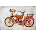 thumbnail image 2 of Murdock, Ramona 32x23 Black Ornate Wood Framed with Double Matting Museum Art Print Titled - Vintage Motorcycle, 2 of 4